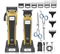 KAKYL-Hair Clipper For Men Professional,High Torque Brushless Motor&Dlc Coated Detachable Blade,Cordless Hair Trimmer Set For Barber With Charging Base,Men Hair Product Gift Set