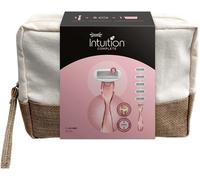 KAKYL-Intuition Complete Kit De Voyage Rasoir À 5 Lames Pour Femmes Et 5 Têtes De Rechange Pour Rasoir Pour Femme,Trousse De Toilette,Convient Aux Zones Sensibles