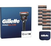 Kakyl-Lot De 12 Recharges De Rasoir Pour Hommes Proglide,Authentiques,Cartouche A 5 Lames Ultra-Affutées,Nouvelle Lubrification,Bande Lubrifiante X2,Rasage Du Visage Flexible