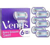 Kakyl-Lot De 6 Recharges De Rasoir Pour Femmes Extra Smooth Swirl,Authentiques,Cartouches A 5 Lames Pour Un Rasage Doux Même Des Zones Difficiles,Bande Lubrifiante Pour Protéger La Peau