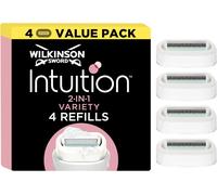 Kakyl-Recharges De Lames De Rasoir Pour Femmes Intuition 2-En-1 Ultra Moisture,Rasage,Enrichi Au Beurre De Karité,Rasoir Pour La Routine De Soin,Pack De 3 Recharges+1 Gratuite