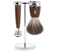 KAKYL-Set Afeitado Brocha Afeitar Tejón Gris,Maquinilla Afeitar Clásica Rytmo