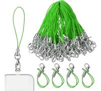 Kal-0 Stück Vert Mobile Phone Lanyard Strap For Keyrings, Mobile Phone Pendant Loops With Carabiner, Phone Ring Strap, Mobile Phone Charm Cord For Pendents, Usb Key Pendentif
