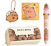 Kal-1 Sac À Crayon Animal Mignon, 1 Crayon, 1 Livre De Notes Collant, 1 Stylo Couleur, Sac D'écrivain De Dessin Animé Portable, Fournitures D'étudiants, Outils D'écriture.