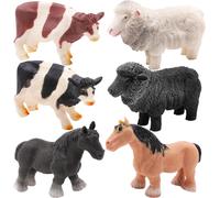 KAL-® 10 Cm Squidgy & Stretchy Farmyard Animals - Soulagement Du Stress - Nouveauté Fidget Squeeze Toys - 1 Choisi Au Hasard