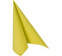 Kal-#10819 Lot De 50 Serviettes En Papier Vert Citron 40 X 40 Cm Pliage En 4 Pour La Restauration, La Maison Ou Les Fêtes