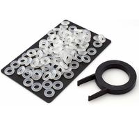 KAL-120X Noise Dampener / O-Rings / Amortisseurs De Bruit Avec Anneaux Inclus. Extracteur De Touches Pour Cherry Mx. Claviers Avec Touches D`Éclairage (Led), Transparent, Dureté: Xl Soft (Shore 45A)