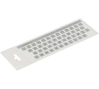 KAL-® 12X12 Mm - Autocollants Français Azerty - Pour Claviers Pc Et Ordinateur Portable - Avec Stratifié Mat Résistant Aux Rayures French Keyboard Stickers Couleur : Argenté