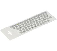 KAL-® 12X13 Mm - Autocollants Français Azerty - Pour Claviers Pc Et Ordinateur Portable - Avec Stratifié Mat Résistant Aux Rayures French Keyboard Stickers Couleur : Argenté