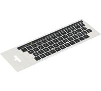 KAL-® 14X14 Mm - Autocollants Français Azerty - Pour Claviers Pc Et Ordinateur Portable - Avec Stratifié Mat Résistant Aux Rayures French Keyboard Stickers Couleur : Noir