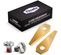 KAL-15 Lames En Titane Pour Tondeuses-Robots Indego De Bosch Lames De Rechange Ultra Coupantes Avec 15 Vis Lame De Tonte Adaptée À Toutes Les Tondeuses-Robots Bosch, S400, S350, S500