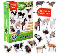 KAL-16 Pcs Ferme Aimant Enfant Photo - Animaux Magnetique - Magnet Enfant - Jeux Aimanté Enfant - Magnet Frigo Enfant - Jeu Magnetique Enfant - Animaux Aimantés - Magnétique Enfant- Magnet Animaux