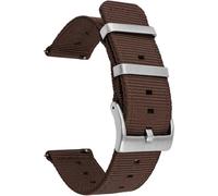 Kal-18mm Bracelets De Remplacement En Nylon Facilement Interchangeables Pour Montre Compatible Avec Fossil Q,Realme Band2; Withings/Nokia Activité Pop, Steel, Steel Hr 36mm