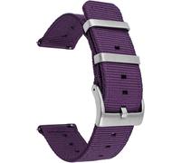 Kal-18mm Bracelets De Remplacement En Nylon Facilement Interchangeables Pour Montre Compatible Avec Fossil Q,Realme Band2; Withings/Nokia Activité Pop, Steel, Steel Hr 36mm