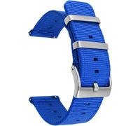 Kal-18mm Bracelets De Remplacement En Nylon Facilement Interchangeables Pour Montre Compatible Avec Fossil Q,Realme Band2; Withings/Nokia Activité Pop, Steel, Steel Hr 36mm