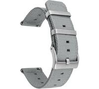 Kal-18mm Bracelets De Remplacement En Nylon Facilement Interchangeables Pour Montre Compatible Avec Fossil Q,Realme Band2; Withings/Nokia Activité Pop, Steel, Steel Hr 36mm