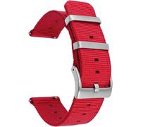 Kal-18mm Bracelets De Remplacement En Nylon Facilement Interchangeables Pour Montre Compatible Avec Fossil Q,Realme Band2; Withings/Nokia Activité Pop, Steel, Steel Hr 36mm