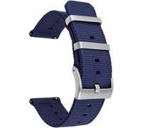 Kal-18mm Bracelets De Remplacement En Nylon Facilement Interchangeables Pour Montre Compatible Avec Fossil Q,Realme Band2; Withings/Nokia Activité Pop, Steel, Steel Hr 36mm