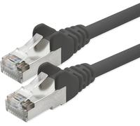 KAL-1Attack Cat5E 2X Connecteur Rj45 Câble De Raccordement Réseau Ftp Blindé Par Feuille 30M Noir