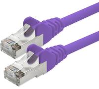 KAL-1Attack Cat5E 2X Connecteur Rj45 Câble De Raccordement Réseau Ftp Blindé Par Feuille 50M Violet