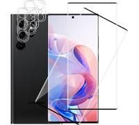 Kal-2+2 Pièces 3d Verre Trempé Pour Samsung Galaxy S22 Ultra 5g, Avec Caméra Protecteur, Anti-Salissures Protection Écran Pour Galaxy S22 Ultra, Anti-Bulle Hd S22 Ultra 5g Vitre Protection