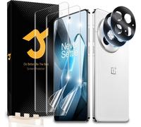 Kal-2+2 Pièces Protection Pour Oneplus 13, 2 Tpu Protection Ecran 2 Vitre Verre Trempé Oneplus 13 Protection Camera Objectif, Sans Bulle, Avec Cadre D'installation, Anti Rayures