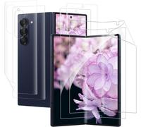 Kal-2+2 Pièces Verre Trempé Pour Samsung Galaxy Z Fold 6 5g, Anti-Traces, Film Protecteur Arrière, Souple Tpu Film, Dureté 9h Vitre Protection, Transparent Hd Z Fold 6 Protection Écran