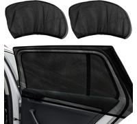 Kal-2 Cache Vitre Voiture Pare Soleil Pour Latérale De Voiture Extensibles Et Respirants Rideaux En Protege Vitre Soleil De Vitres Pour Berline Suv Et Véhicules Tout Terrain(Lunette Arrière)