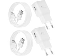 Kal-2-Pack Chargeur Rapide Et Câble Usb Type C Pour Samsung Galaxy A15 A14 A13 A04s A05s A71 A55 A54 A53 A42 A35 A34 A33 A25 A23 M53 M34 M13 S8 S9 S10 S20 S21 Plus, Chargeur Usb C Tablette Telephone