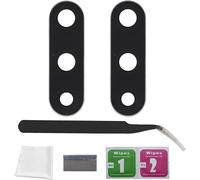 Kal-2 Packs Lentille Caméra Pour Xiaomi Mi 9 Lite Vitre Appareil Photo Objectif Arrière Avec Kit De Réparation