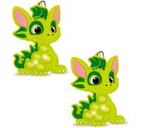KAL-2 Packs Mini Push And Pop Bubble Sensory Fidget Toy, Fidget Toy Set, Jouets Sensoriels À Presser, Jouets Sensoriels À Presser, Silicone Anti-Stress Jouets De Soulagement De L'Anxiété