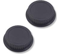 KAL-2-Piece Lens Hood And Rear Cover, Dust Cover, Rear Lens Protector, Dslr Lens (Black)