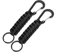 Kal-2 Pièce Paracorde Porte-Clés Avec Mousqueton, Corde Tressée Avec Porte-Clés Et Mousqueton, Porte-Clés Paracord Extérieur Pour Le Cyclisme Alpinisme Camping Randonnées Pédestres