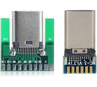 KAL-2 Pièces/Lot Diy Oem Odm 24 Broches Usb 3.1 Type C Mâle Femelle Connecteur Prise Smt Type Avec Carte Pc