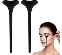 Kal-2 Pièces Masque De Mascara En Silicone, Pochoir Pour Fard À Paupières, Pochoir Eyeliner Pour Débutant, Tampons De Lifting De Cils Réutilisables, Outil De Maquillage Des Yeux Pour Femmes Et Filles
