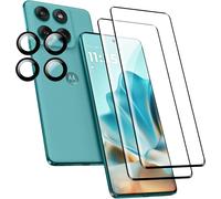 Kal-2 Pièces Verre Trempé Pour Motorola Edge 60/60 Fusion/60 Pro Et 4 Pièces Caméra Arrière Protecteur, Film Protection Écran, 9h Dureté, Anti Rayures