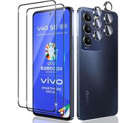 Kal-2 Pièces Verre Trempé Pour Vivo V40 Se/Vivo V30 Lite 4g, 2 Pièces Caméra Arrière Protecteur, Dureté 9h, Double Protection Metal + Caméra Verre Trempé, Protection D'écran Anti-Rayures
