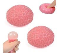 Kal-2 Piezas De Juguete Con Forma De Cerebro, Juguete Blando Con Forma De Cerebro, Blando Para Aliviar El Estrés, Juguete Exprimido, Cerebro Formado, Juguete Exprimido, Blando Para Niños Adultos