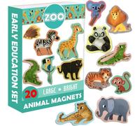 KAL-20 Magnet Enfant Zoo - Aimant Animaux - Aimant Frigo Enfant - Animaux Magnetique - Jeux Aimanté Enfant - Magnet Frigo Enfant - Jeux Magnetique Enfant - Jouet Enfant 3 Ans