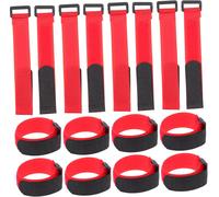 KAL-20Pièces Attaches Câbles Nylon Avec Boucle Gestion Énergétique Pratique Pour Maison Et Bureau Rouge