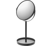 Kal-2820 Tower Miroir De Maquillage Avec Plateau D'accessoires, Noir, Acier/Miroir, Minimaliste, 17.5 X 14 X 33 C M