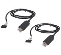 KAL-2pcs 6Pin FTDI FT232RL USB To Serial Adapter Module USB TO TTL RS232 Cable