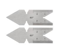 Kal-2pcs Centre Jauge 60 Degré Métrique Filetage Coupe Angle Jauge Inox Acier Tour Coupe Outil, Filetage Terrain In Crément 0.1/0.05mm