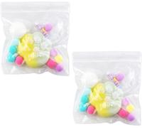 KAL-2Stk Katzenpfoten-Quetschspielzeug, Taba-Katzenpfoten-Zappelspielzeug Kawaii-Katzenpfoten-Stressabbau-Sensorikspielzeug Quetschspielzeug Geschenk Entspannen Homeoffice(Jaune-Blanc Lisse)