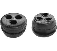 KAL-2X Passe Cloison Pour Durite Universel Passage Ø5Mm En Caoutchouc Noir Durite Gaine Câble Tuyau Tondeuse Débroussailleuse Bouchon Carburant, Ø17Mm 3 Trous