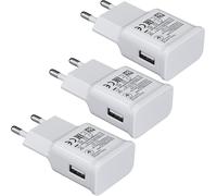 Kal-3-Pack Chargeur Usb 2a Adaptive Fast Charging Connecteur De Charge Pour Samsung Galaxy S20 S10 S8 S9 S7 Edge/Plus/Active, Note 5 8 Pour Iphone 11 Pro/X 8, Chargeur Rapide De Remplacement D'origin
