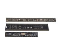 Kal-3 Pcs 6,3/7,87/10,23 Pouces Règle De Carte De Circuit Imprimé Pcb Kit De Règle Multifonction Pour Les Ingénieurs En Électronique
