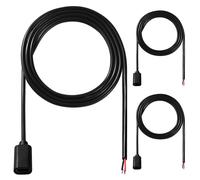KAL-3 Pièces 100cm 22AWG Queue de Cochon USB Type-C Femelle, 5V 3A USB-C vers Fil nu à 2 Broches, Câble de Queue USB Type - C Rallonge de Câble D'alimentation, pour Bricolage