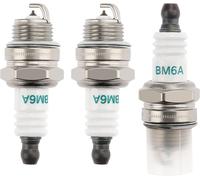 KAL-3 Pièces Bougies D'Allumage Bm6A, Tondeuse Bougie D'Allumage, Bougie D'Allumage Borne Solide Remplacer Bm6A / L7T, Pour Tondeuse À Gazon Moteurs