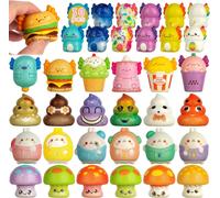 KAL-30 Jouets Squishy Anti Stress Enfant - Animaux Squishy Kawaii - Cadeau Invite Anniversaire Enfant - Pinata Anniversaire Fille Et Garçon - Idéal Pour Soulager Le Stress Et Se Détendre